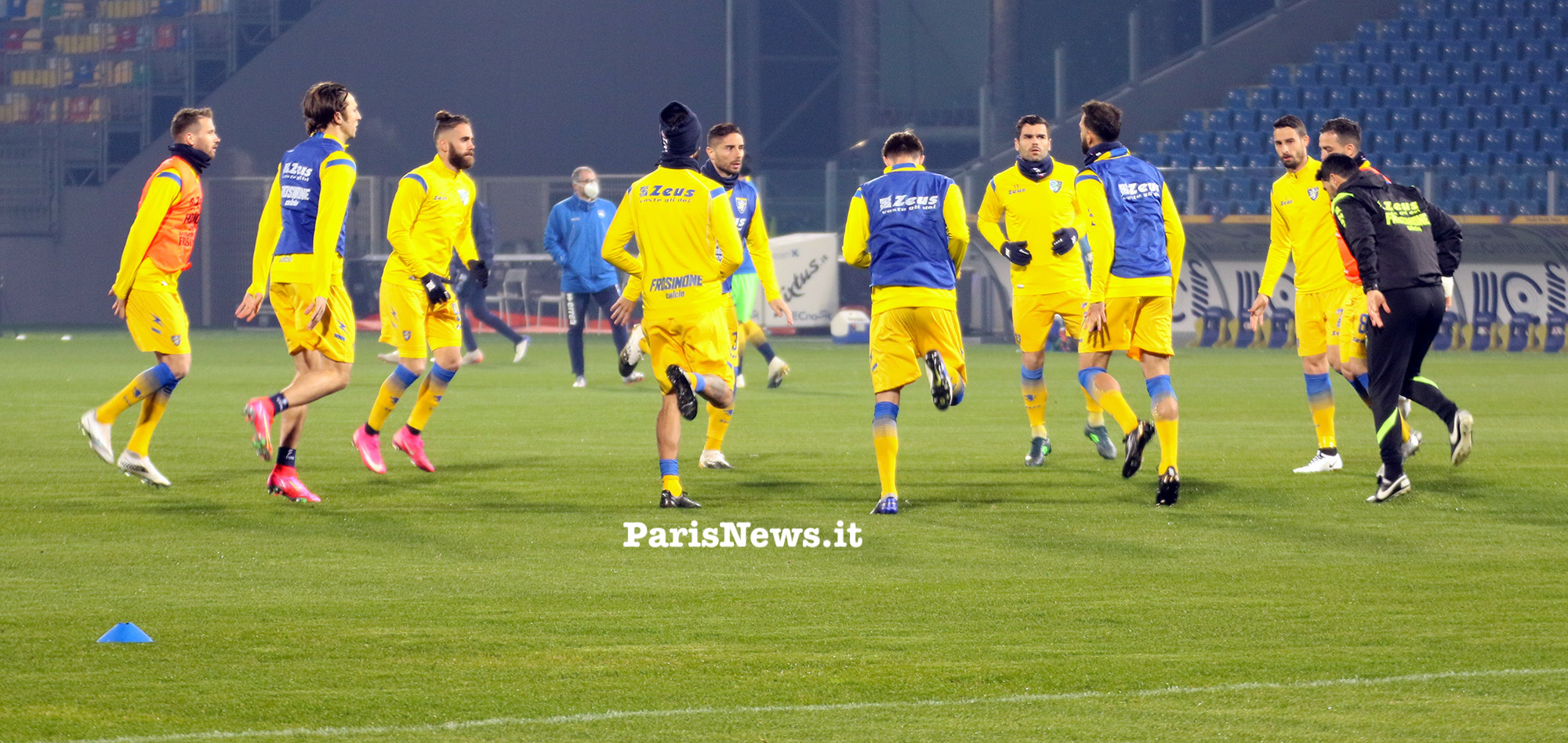 Riscaldamento allenamento Frosinone