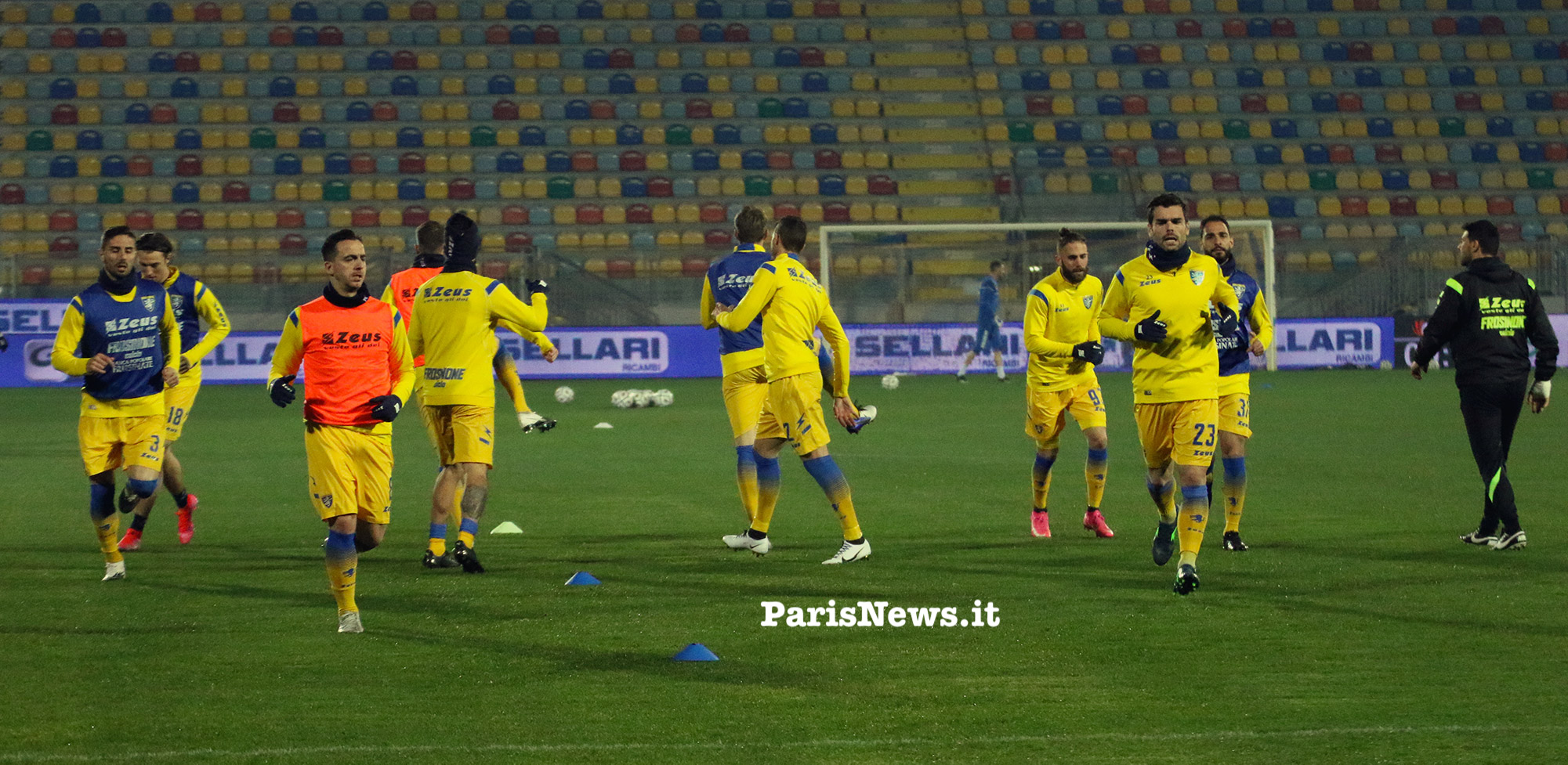 Riscaldamento allenamento Frosinone