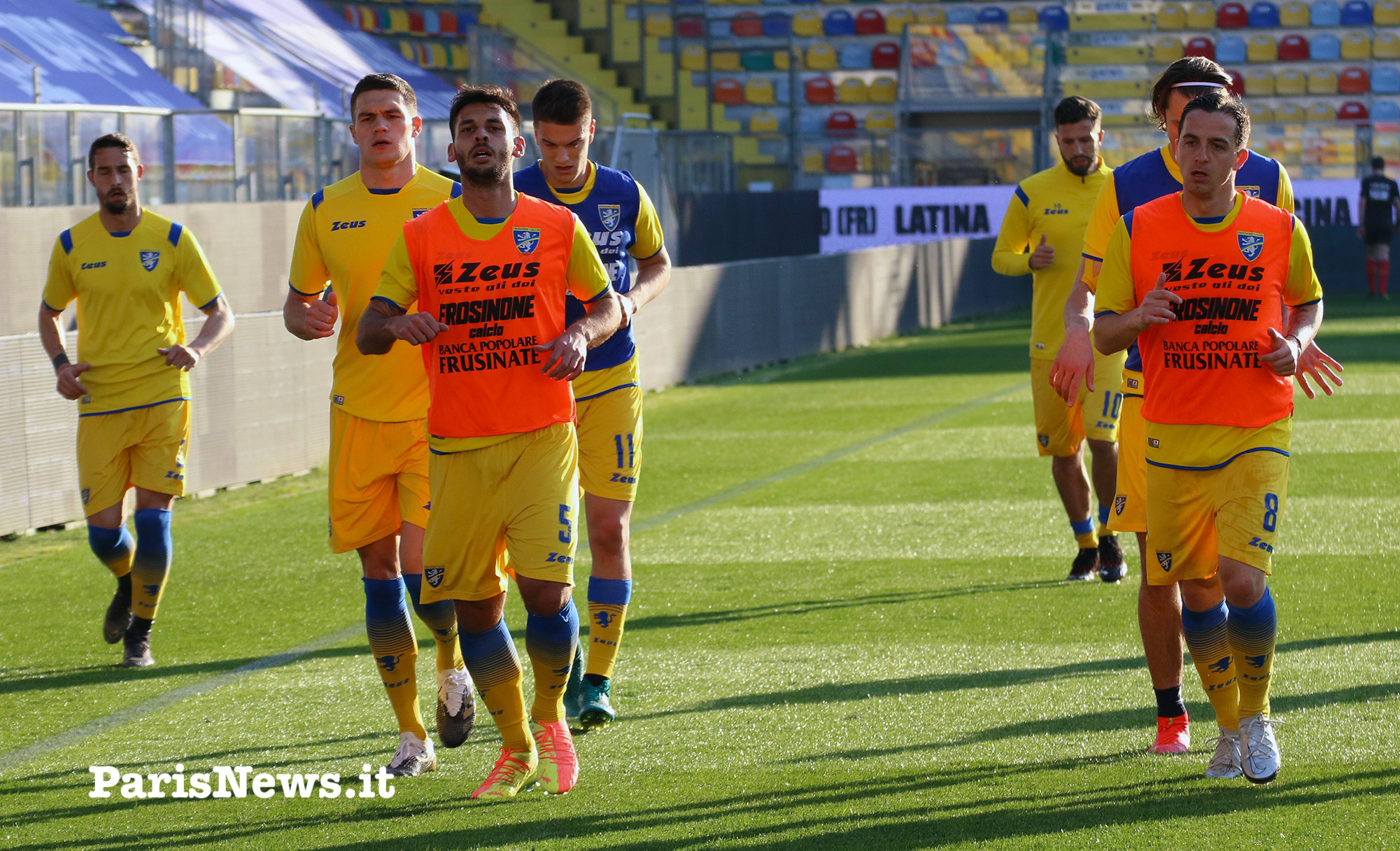 Riscaldamento allenamento Frosinone