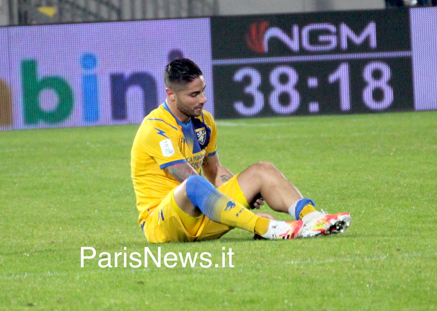 Frosinone, infortunio al flessore per Capuano