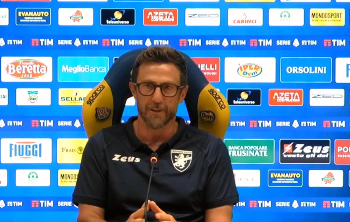 Di Francesco:''Dispiace per il risultato. Grande atmosfera allo Stirpe''