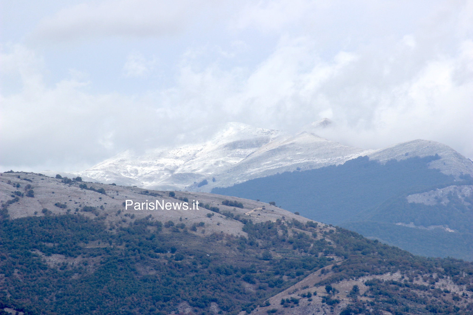 Maltempo: prima neve in Ciociaria