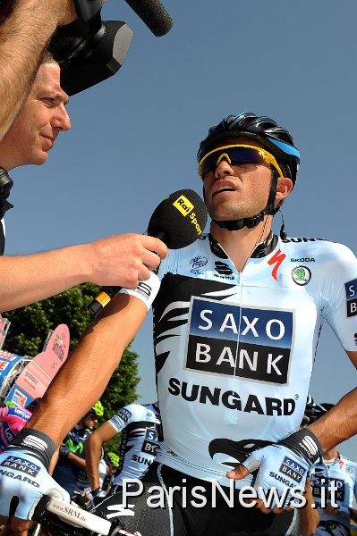 FAU015.JPG - Franck Faugere - LaPresse08 05 2011 AlbasportGiro d'Italia Seconda Tappanella foto: Alberto Contador (esp) / saxo bank sungardFranck Faugere - LaPresse08 05 2011 ParmaGiro d'Italia second stagein the photo: Alberto Contador (esp) / saxo bank sungard
