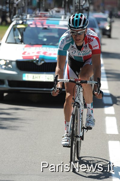 FAU027.JPG - Franck Faugere - LaPresse08 05 2011 AlbasportGiro d'Italia Seconda Tappanella foto: Sebastian Lang (ger) / omega pharma lottoFranck Faugere - LaPresse08 05 2011 ParmaGiro d'Italia second stagein the photo: Sebastian Lang (ger) / omega pharma lotto