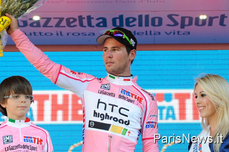 _GM10191.JPG - Gian Mattia D'Alberto - LaPresse08 05 2011 AlbasportGiro d'Italia arrivo Parmanella foto: Mark Cavendish, maglia rosaGian Mattia D'Alberto- LaPresse08 05 2011 ParmaGiro d'Italia second stagein the photo: Mark Cavendish