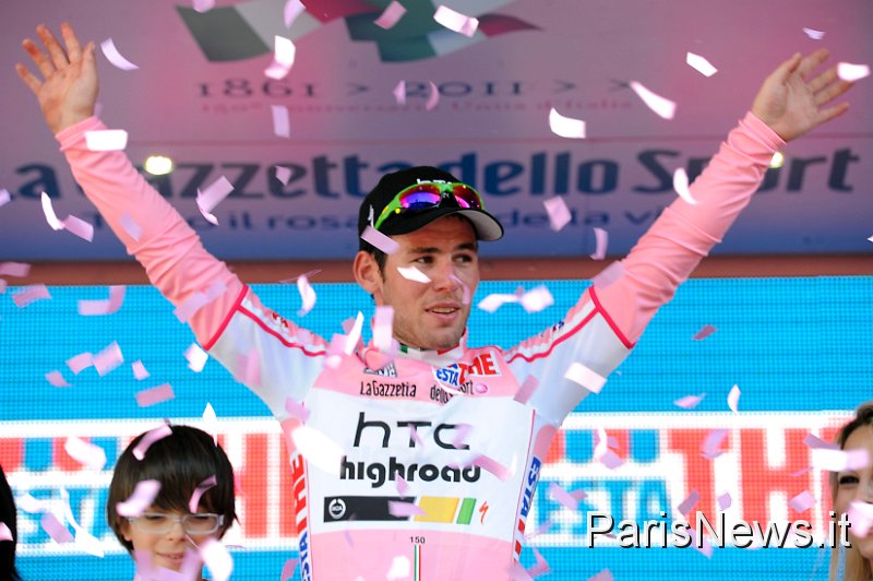 _GM10231.JPG - Gian Mattia D'Alberto - LaPresse08 05 2011 AlbasportGiro d'Italia arrivo Parmanella foto: Mark Cavendish, maglia rosaGian Mattia D'Alberto- LaPresse08 05 2011 ParmaGiro d'Italia second stagein the photo: Mark Cavendish