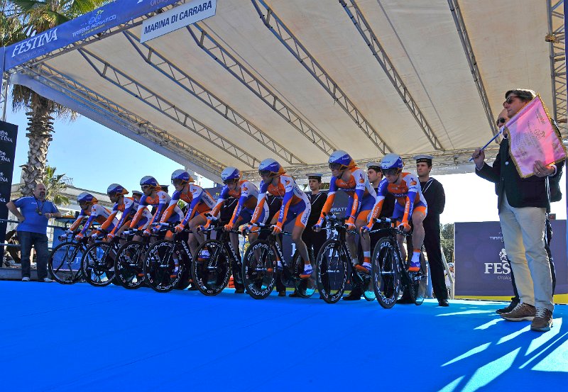 TirrenoAdriatico25.JPG - Gian Mattia D'Alberto - LaPresse09 03 2011 Marina di Carrara MSsport ciclismocorsa ciclistica "Tirreno Adriatico"nella foto: la Rabobank, vincitrice della cronosquadraGian Mattia D'Alberto - LaPresse09 03 2011 Marina di Carrara"Tirreno Adriatico" Cycling racein the picture: Rabobank , chronoteam's winners